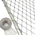 SS 304 316 Stainless Steel Rope Mesh Wire Rope Mesh Wire Rope Mesh Net Zoo Mesh Bird Aviary Fence Stair Railing