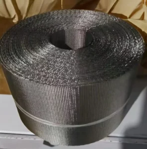 SS Reverse Dutch Woven Metal Wire Mesh Filter Belt for Plastic Bag Making Machine