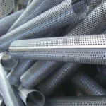 SS304 316 Custom Made 1mm Hole Diameter Punching Pipe with Round Hole for Industrial Equipment