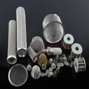 Screen Filter Tube Stainless Steel Perforated Filter Tube Metal Mesh Filter Cartridge Basket