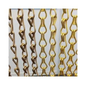 Screen Partition Architectural Decoration Faced Metal Mesh Curtain for Ceiling