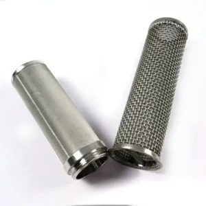 Single Multi Layer Metal Fiber Square Wire Mesh Filter Tube 304 316L Cylinder Filter Cartridge Industrial Liquid Gas Filtration