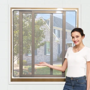 Easy DIY Magnetic Window & Door Screens Fire Proof Fiberglass Mesh Environmentally Friendly