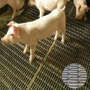 Slotted Grizzly Square Hole Screen Corrugated Black Carbon Sheet Stainless Steel Woven Weaving Crimped Wire Mesh for Pig Wall