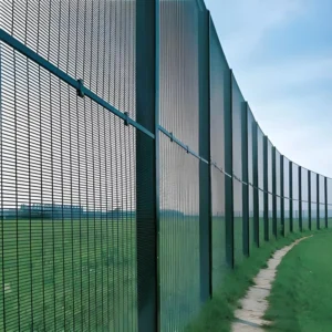 South Africa High Security 358 Anti-Climb Wire Mesh Fence Panels 1.5m Prison Gate With Steel PVC Frame Galvanized Coated Finish