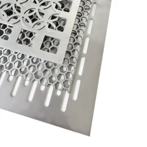 Stainless Steel 304 316 Corrosion Resistant Micron Punched Hole Metal Mesh Panels Hexagonal Decorative Perforated Sheet Cutting