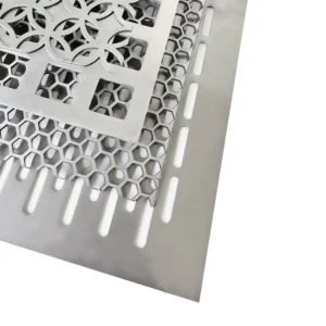 Stainless Steel 304 316 Wire Round Mesh Perforated Metal Plate For Ventilation & Fume Filtration