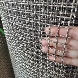 Stainless Steel 304 Crimped Wire Mesh with Plain Weave for Cutting Applications