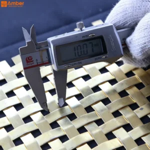 Stainless Steel Crimped Pattern Mesh 304 Custom Design Sheet for International Trade Fair Custom Booth Podiums