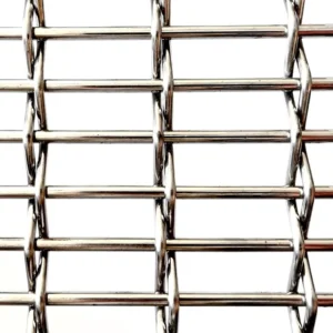 Stainless Steel Crimped Woven Metal Mesh Decorative Wire Mesh for Interior Office Partitions