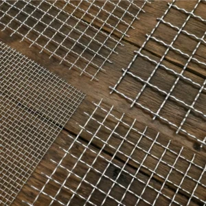 Stainless Steel Crimped Woven Wire Mesh Plain Weave Screen for Mining Quarry Filtration Architectural Use