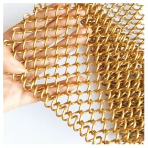 Stainless Steel Decorative Wire Restaurant Ceiling Metal Mesh Divider Curtain Metal Interior Space Divider Partition