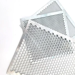 Stainless Steel Hexagonal Honeycomb Perforated Metal Sheet Mesh with Punched Holes Custom Cutting Welding Services Available