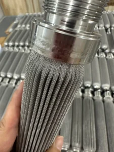 Stainless Steel Metal Folding Filter Element 200 Mesh for Candle Filters Use Water Treatment