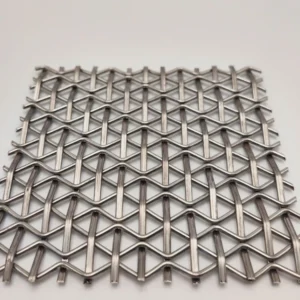 Stainless Steel Metal Woven Decorative Mesh Metal Grid Curtain Wall Suspended Ceiling Metal Mesh
