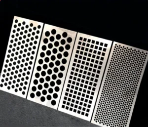 Stainless Steel Perforated Mesh Screen with Round Square Holes Black Color Custom Thickness