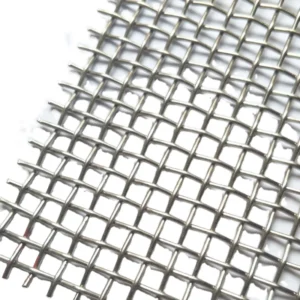 Stainless Steel Plain Steel Aluminum Bronze Brass Copper Double intermediate Pre-crimped Wire Mesh for Mining Screen