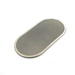 Stainless Steel Porous Metal Mesh Filter Square Hole Filter Discs Multilayer Woven Metal Filter Mesh with Aluminum Edge