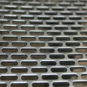 Stainless Steel Silver Perforated Metal Mesh Custom Punching Cutting Holes 2.0mm Thickness Decoration