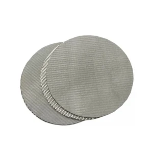 Stainless Steel Sintered Metal Wire Mesh Disc Filter Industrial Grade Filtration for Liquids Customizable Aperture Wire Diameter