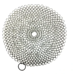 Stainless Steel Welded Rings Chain Mail Mesh (SS316L) 4x4cm Kitchen Use Cleaner Scrubber Anti Cutting Sponges Scouring Pads