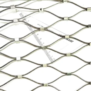 Stainless Steel Wire Mesh Cable Mesh Aviary Netting Rope Mesh with Plain Weave Bending Processing Service