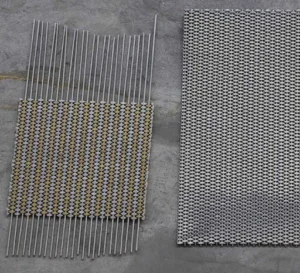Stainless Steel Woven Wire Mesh Panel Custom Metal Wire Cloth Ceiling Lining Screen Bending Welding