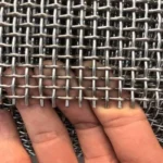 Stainless Steel Woven Wire Mesh Plain Weave Crimped Type Bending Cutting Welding Services Hebei China