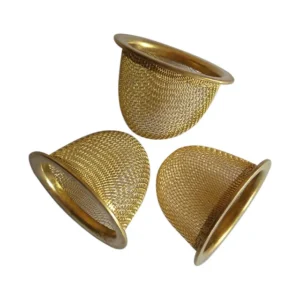 Stainless Steel and Brass Edged Metal Wire Mesh Air Filter Cap Liquid Filter Usage