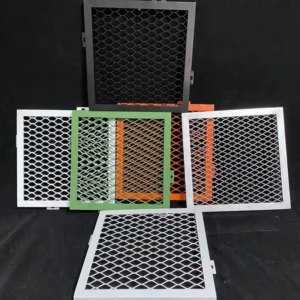 Standard 0.6×1.2m Expanded Metal Mesh Ceiling Aluminum Perforated Steel Mesh Ceilings for Interior Decoration