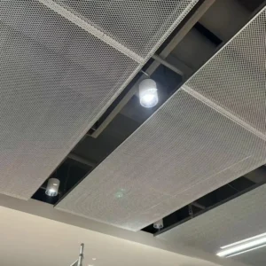 Standard & Customized Decorative Diamond Hole Stretched Wire Mesh Aluminum Expanded Metal Mesh Ceiling Panels