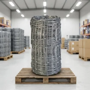 Sturdy Woven Iron Wire Mesh Breeding Net Galvanized Farm Fence for Cattle and Deer Custom Fabrication Service