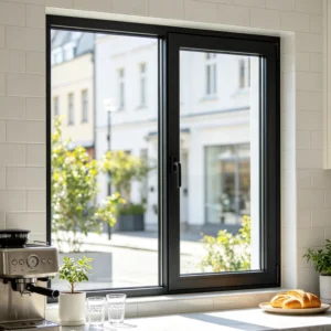 Thermal Break Anti Condensation Airtight Soundproof Anti Theft Aluminum Glass Casement Window for Study