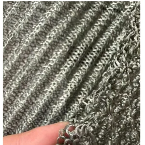 Thickened Multi strand Twisted Knitted Stainless Steel Gas Liquid Filter Mesh Corrugated Packing Mesh Oil Gas Separation