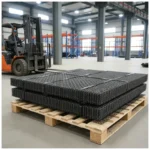 Wear Resistant Mining 65Mn Steel Screen Industrial Filter Mesh Plain Woven Metal Mesh Hooked Edge Screen Gold Ore Screening Mesh