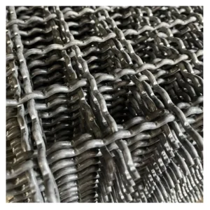 Wear-resistant 10mm * 70mm Steel Woven Mesh Mining Steel Wire Mesh Industrial Vibrating Screen Filter Mesh Gravel Screening