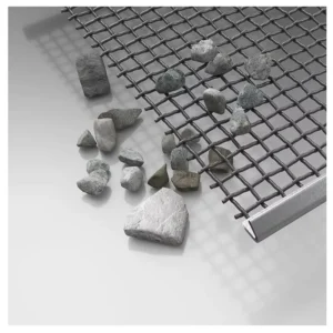Wear resistant 65 Manganese Steel Mining Screen Mesh Large aperture Woven Mesh Cut Steel Wire Mesh Plain Woven Metal Mesh