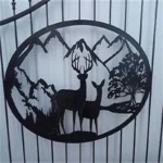 White Wrought Iron Gates Fencing Trellis Elegant Design for Outdoor Living Space