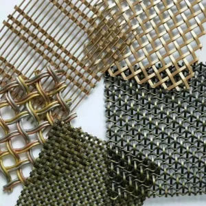 Woven Aluminum Wire Mesh Decorative Screen for Architectural Interiors Commercial