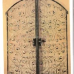 Wrought Iron Door Elegant Outdoor Fencing Trellis Gates