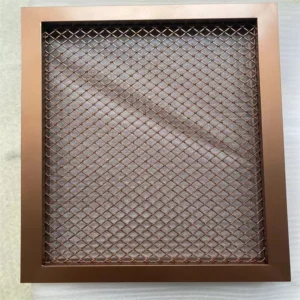 Zhihang Metal Decorative Mesh Partition Hanging Curtain Ceiling Screen Decorative Partition Electroplated Metal Mesh Curtain