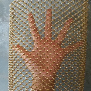 Zhihang Stainless Steel Metal Decorative Mesh Hotel Partition Screen Woven Mesh Ceiling Curtain Wall Decorative Mesh