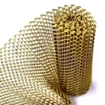 modern decorative wire mesh curtain customizable metal mesh partition for waterfall exquisite metal mesh curtain
